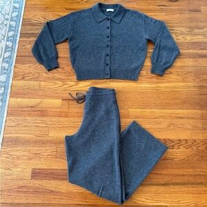 Aritzia two piece grey cashmere set!